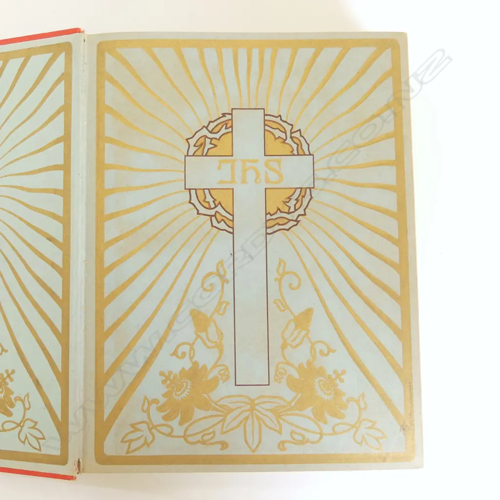 LG EARLY 1900s GERMAN FAMILY BIBLE 'WEGE ZU GOTT' (PATHS TO GOD) - 300 x 240mm Image 1++