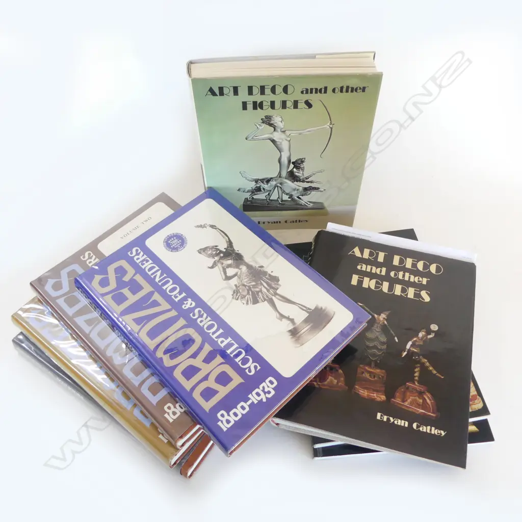 8 ART REF. BOOKS; 4x BRONZES: SCULPTORS & FOUNDERS, ART DECO FIGURES ETC Image 1++