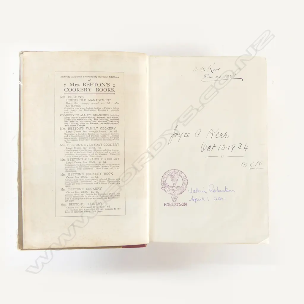 VINTAGE 1927 MRS BEETONS HOUSEHOLD MANAGEMENT BOOK Image 1++
