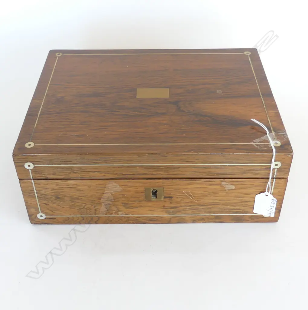 VINTAGE ROSEWOOD BOX W.305mm Image 1++