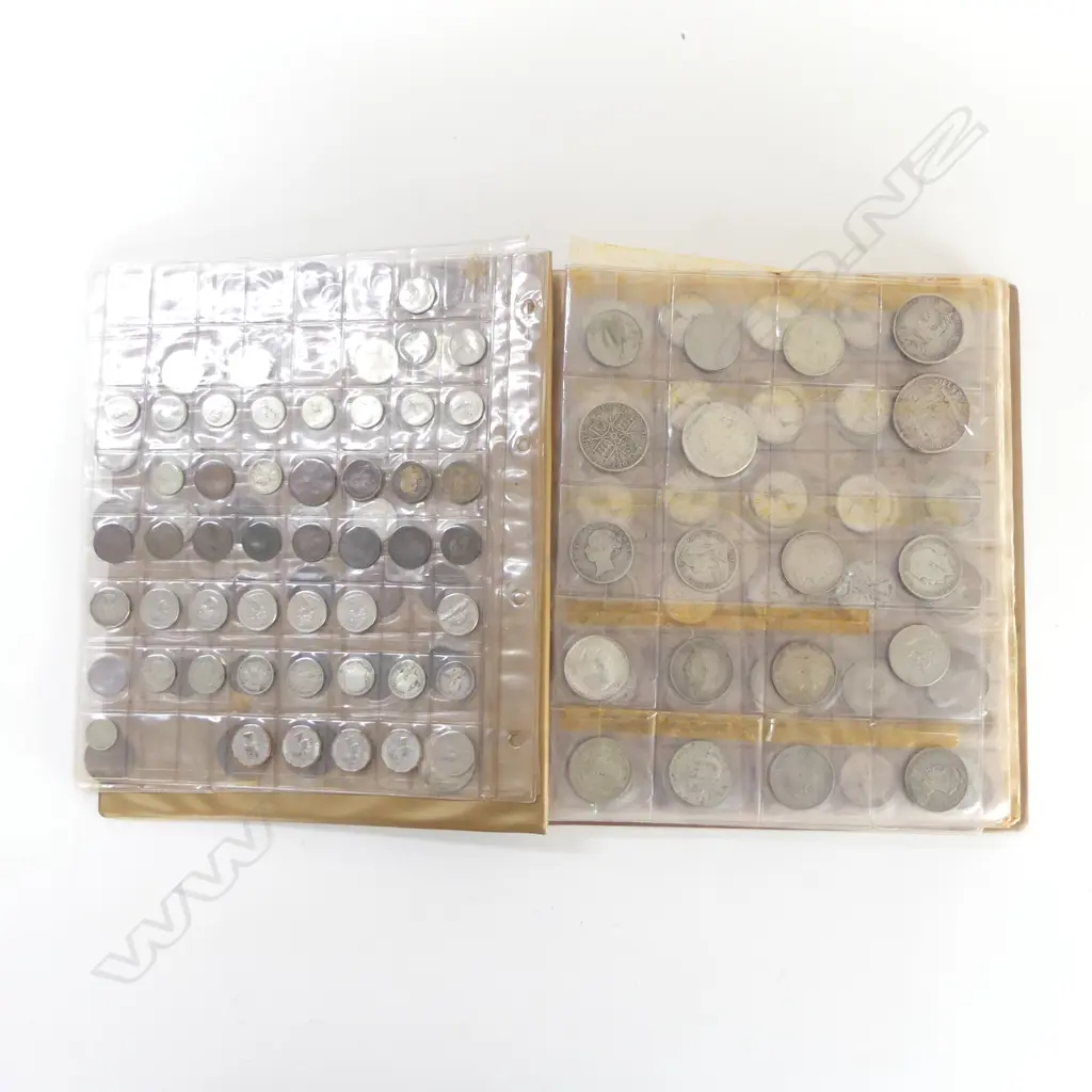 ALBUM OF VINTAGE WORLD COINS includes: Mexico Spanish Colonial 8 Reales Carol Carolus IIII 1801 + Canada 50c etc Image 1++