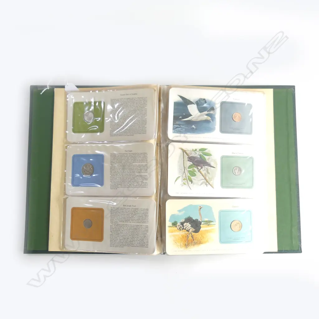 BIRD COINS OF THE WORLD ALBUM INLCUDES KIWI Image 1++