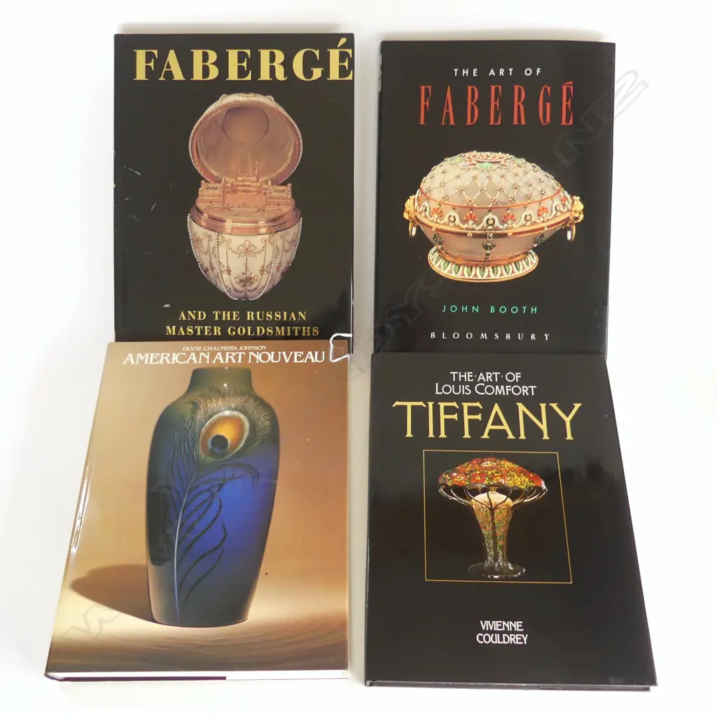 4 REF. BOOKS; 2 FABERGE, TIFFANY & AMERICAN ART NOUVEAU Image 1++