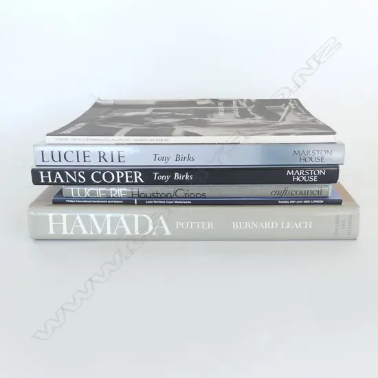6 REF BOOKS STUDIO POTTERY HAMADA LUCY RIE  HANS COPER 