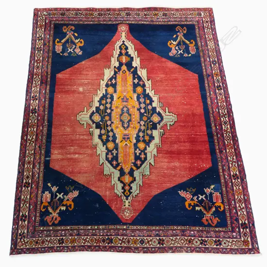 PERSIAN RUG,2500 x 1580mm MOTH DAMAGE AND WEAR