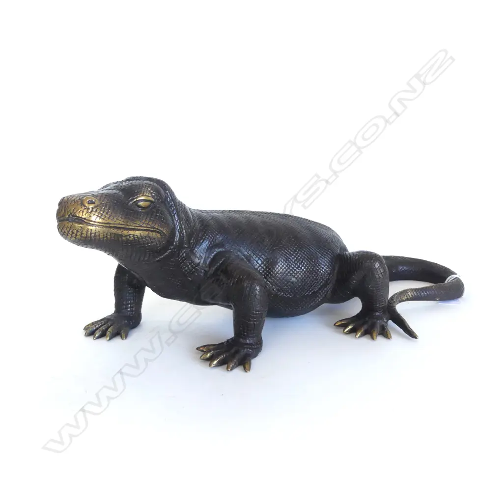 BRONZE KOMODO DRAGON L.430mm Image 1++