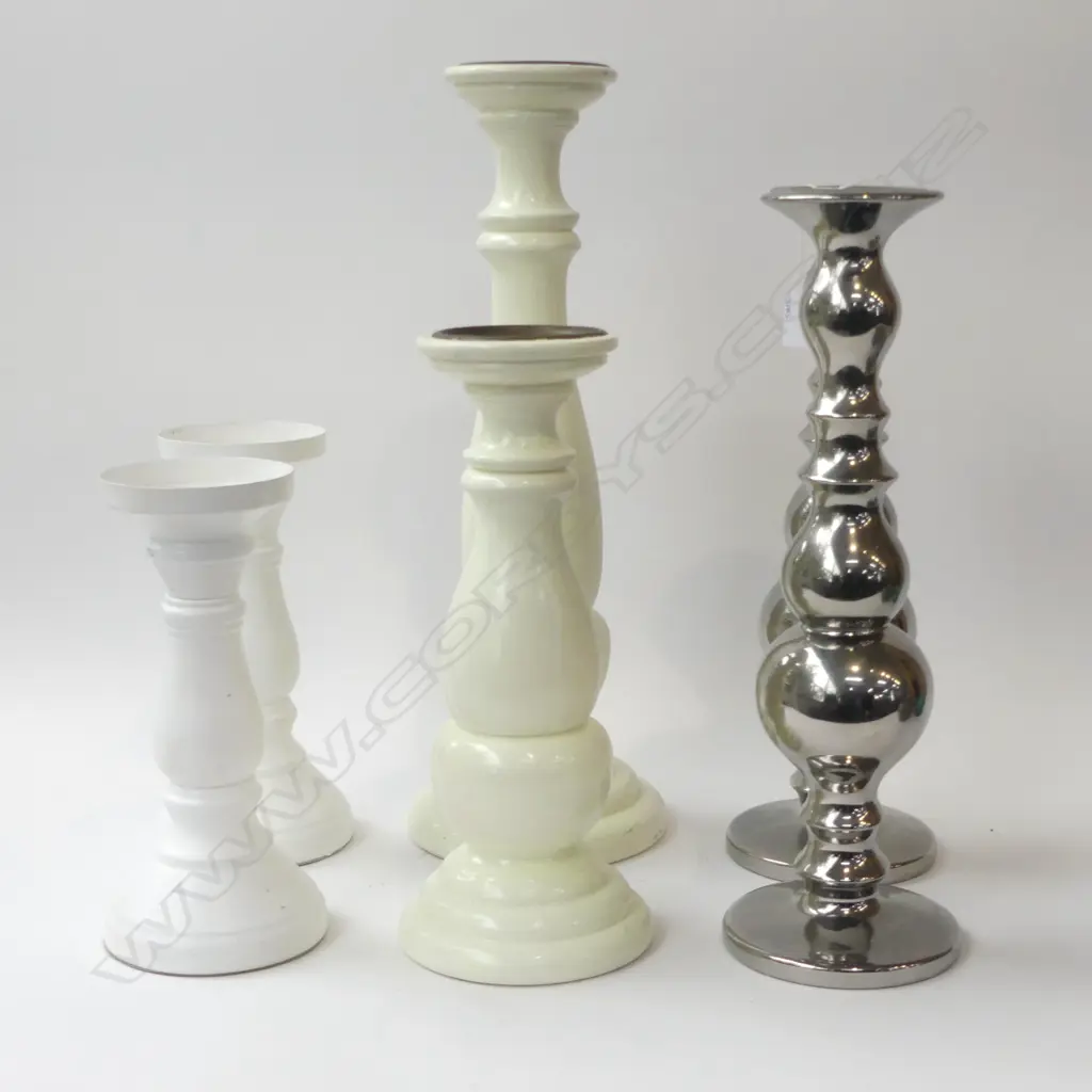 3 PRS CANDLEHOLDERS H.400mm Image 1++