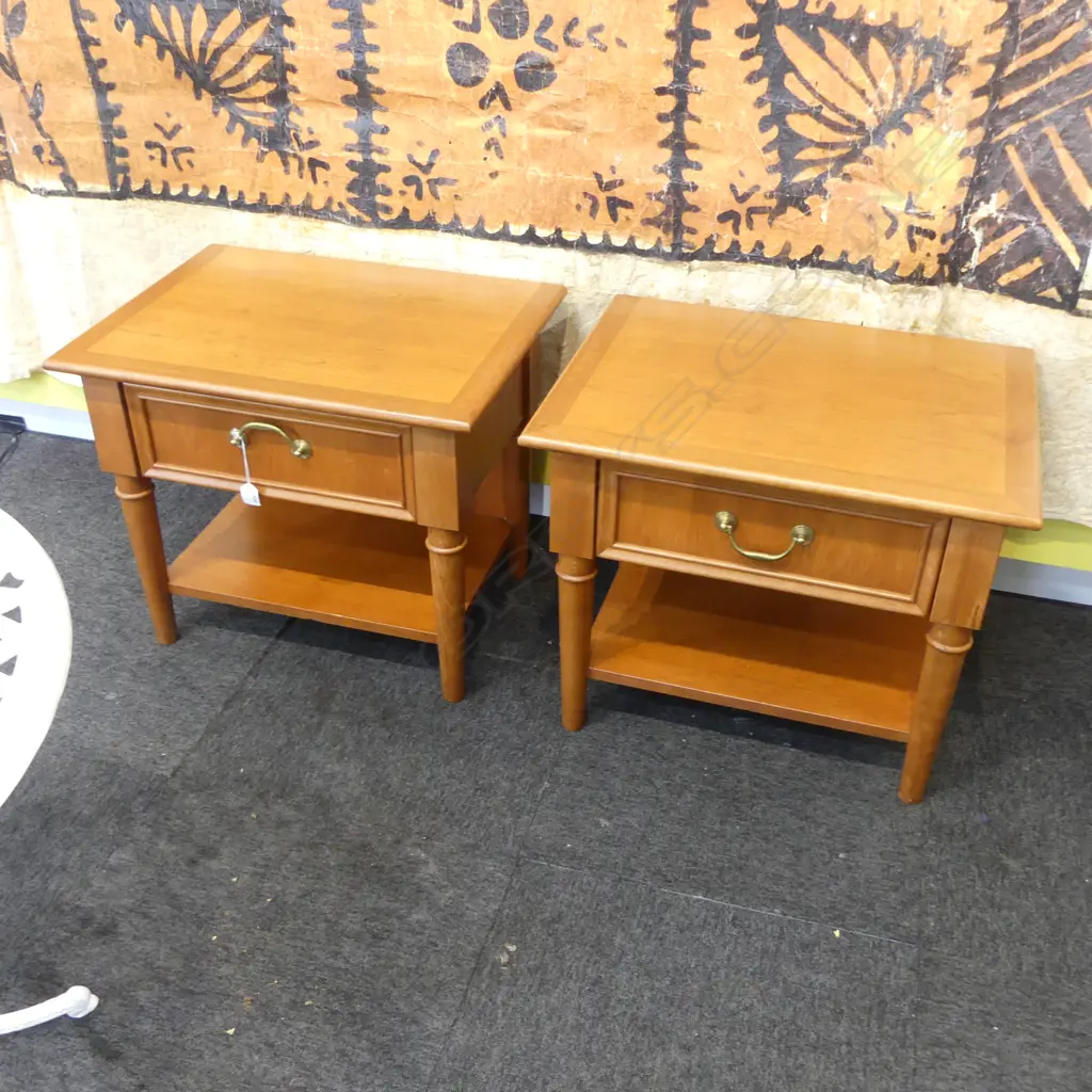 PR WOODEN BEDSIDE TABLES 600x450x500mm Image 1++