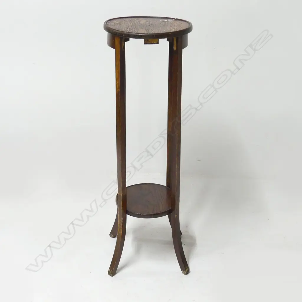 1920's OAK PLANT STAND H.920mm Image 1++