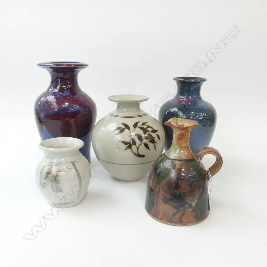 5 PCES STUDIO POTTERY H.255mm Image 1++