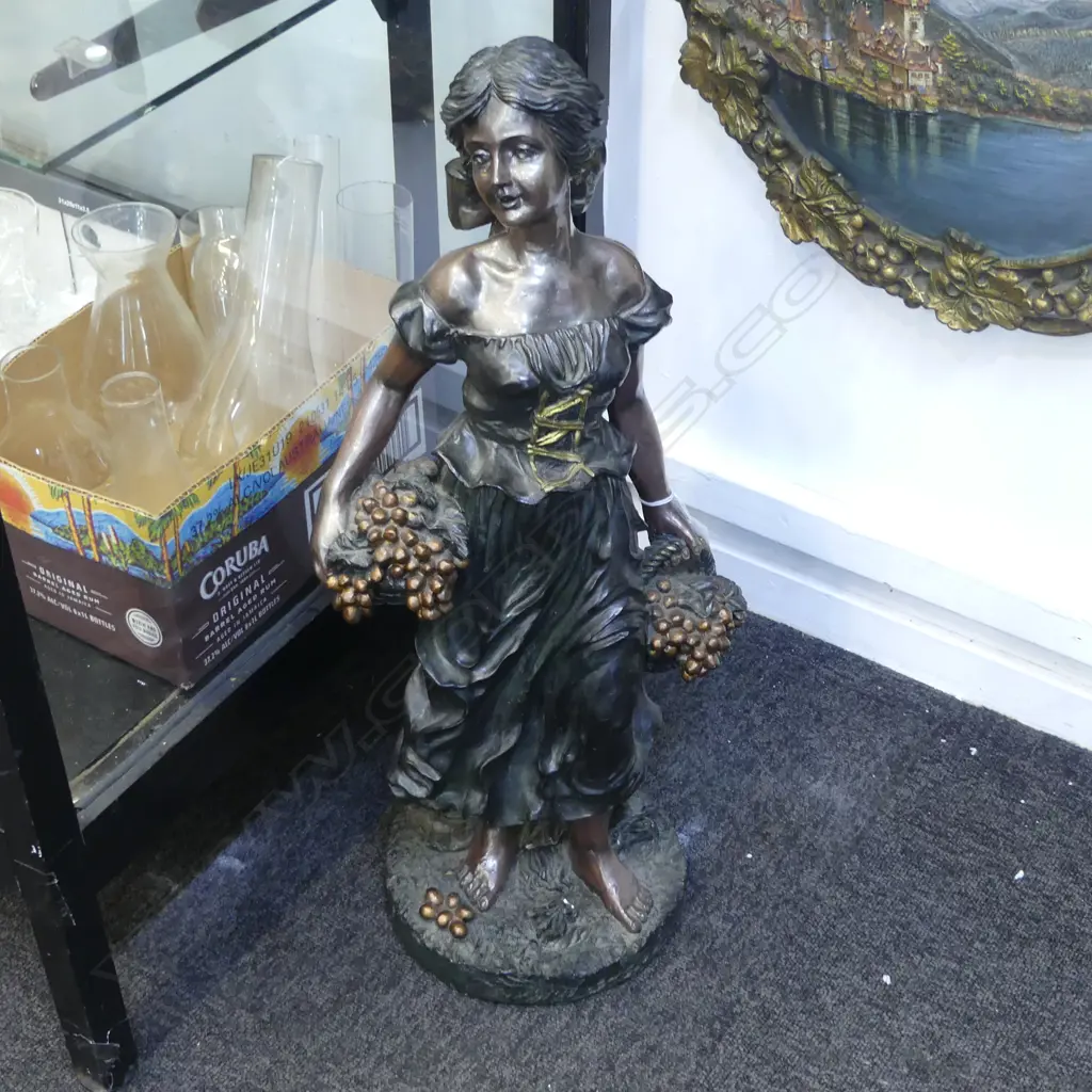 BRONZED RESIN FIGURE H.630mm Image 1++