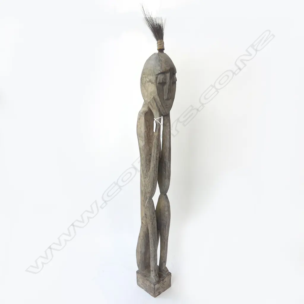 CARVED WOODEN AFRICAN FIGURE H.1000mm Image 1++