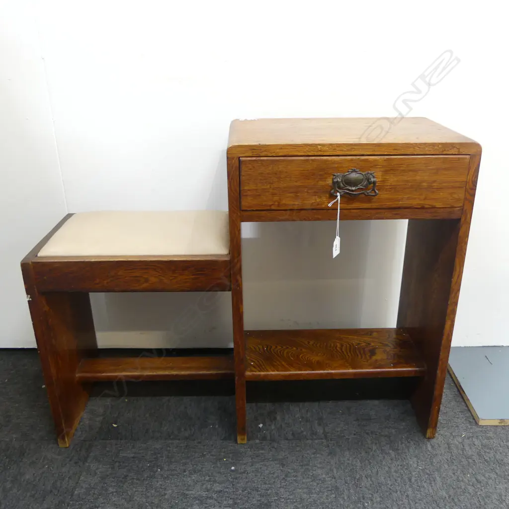 DECO OAK TELEPHONE TABLE W.805mm Image 1++