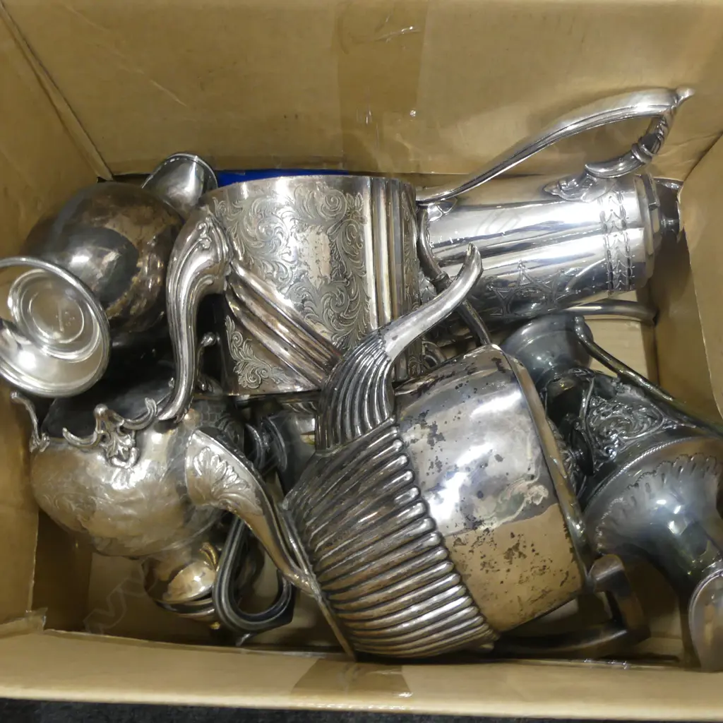 ANTIQUE SILVER PLATE TEAPOTS ETC Image 1++