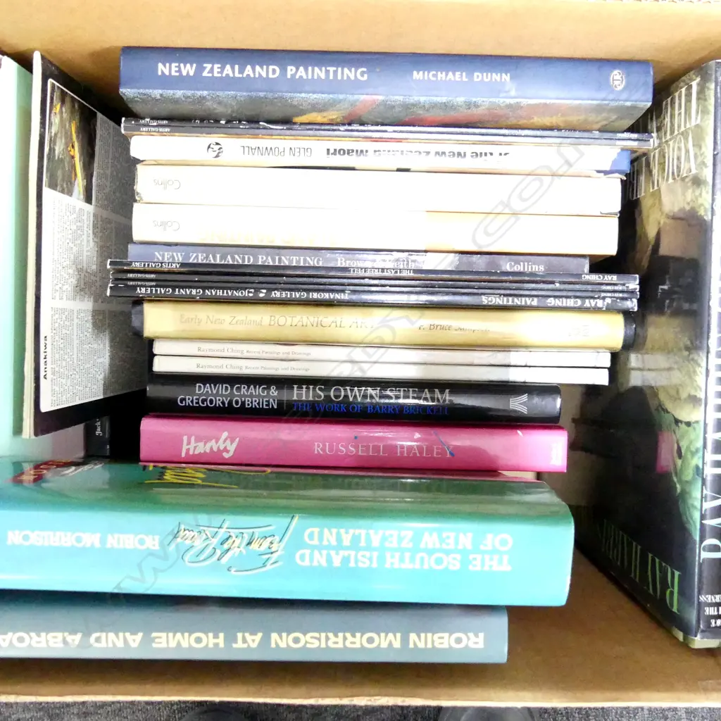 BOX OF REFRENCE BOOKS NZ PAINTING CHINA ETC Image 1++