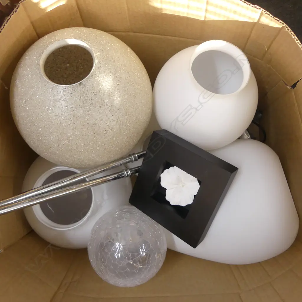 ASST. GLOBE LIGHT FITTINGS ETC Image 1++