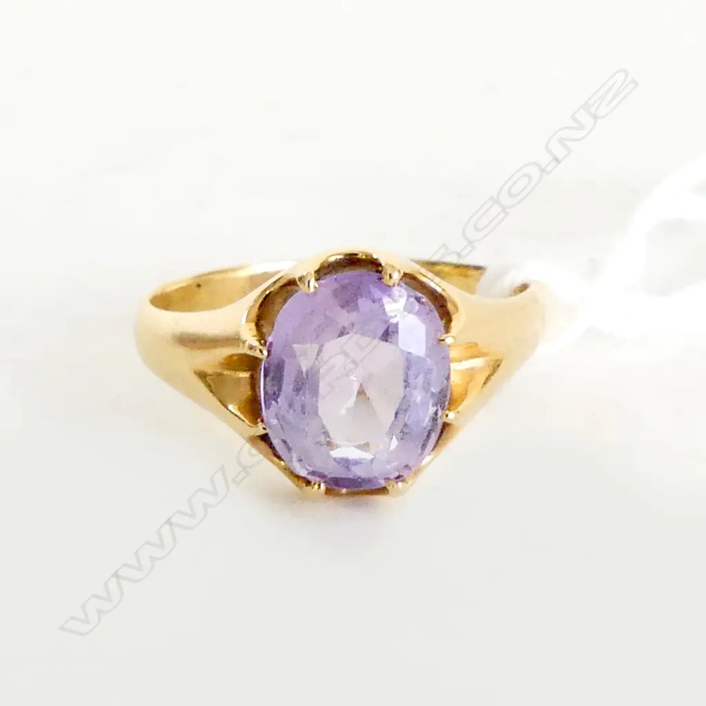 18ct GOLD SPINEL ? RING testing 18ct or higher 4.6gms Image 1++