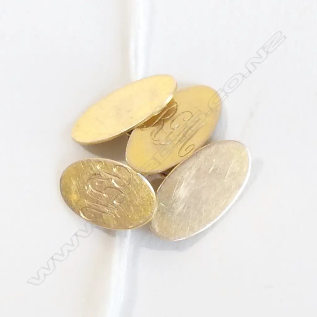 PR 9CT GOLD CUFF LINKS 4gms Image 1++