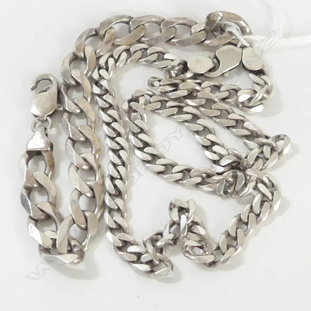 STG SILVER NECKLACE & BRACELET 79.2gms Image 1++