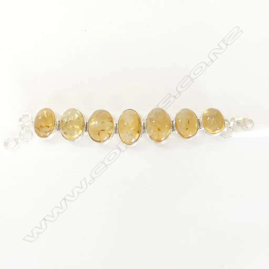 STG &  AMBER TYPE BRACELET L.185mm Image 1++