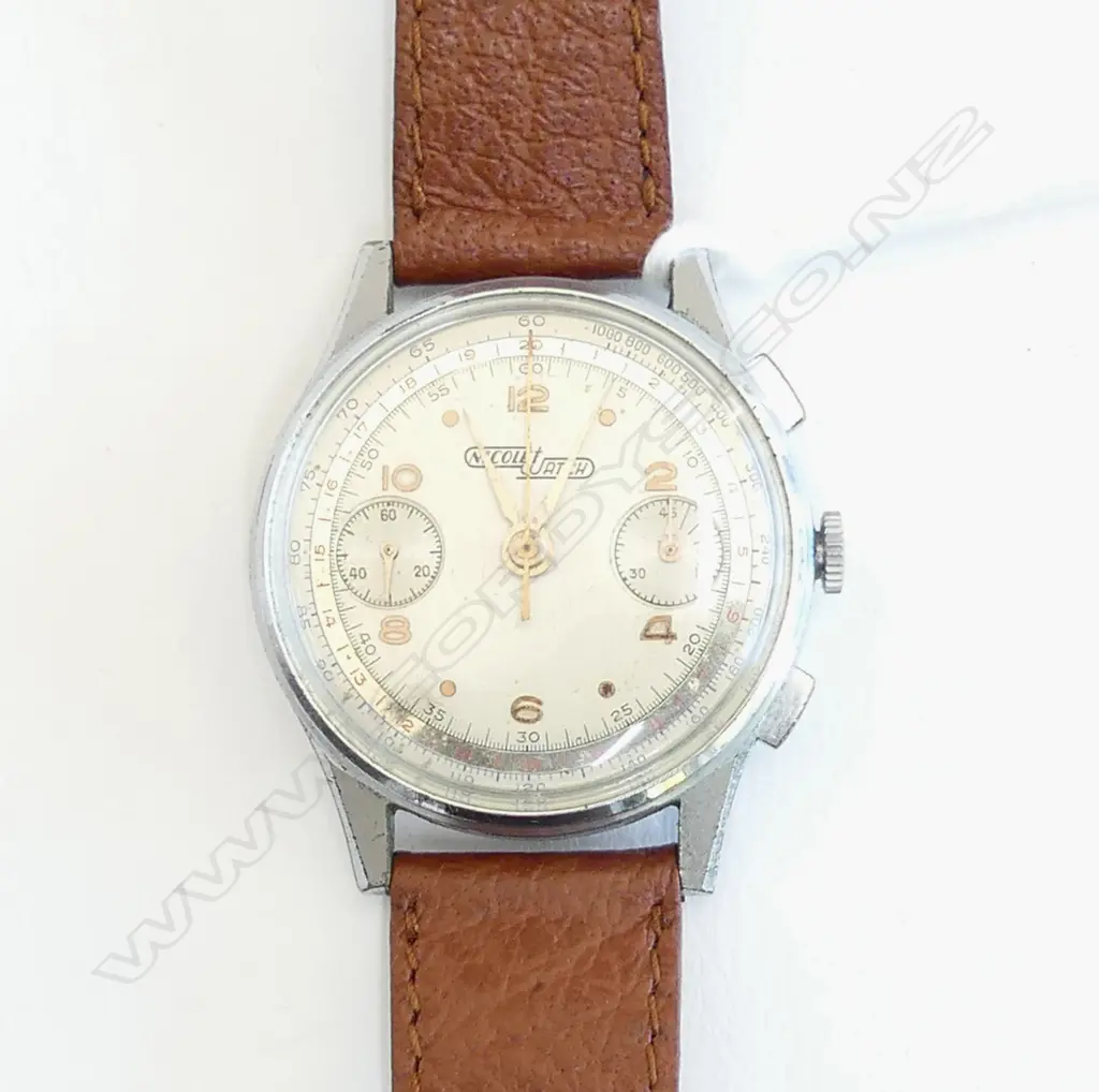 GOOD CHRONOGRAPH BY NICOLET FRERES. WORKING CORRECTLY Image 1++