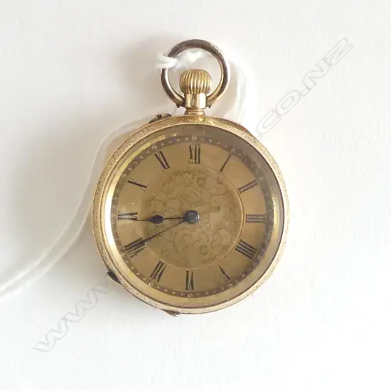 18ct GOLD C1900 GENTS POCKET WATCH open face mid size 37.4gms