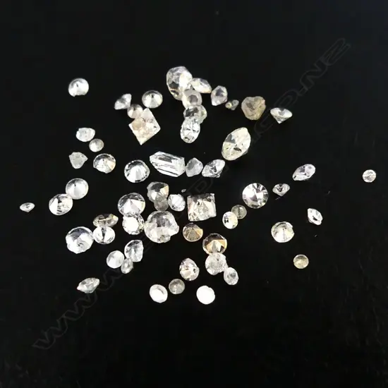 BAG OF SMALL UNSET DIAMONDS
