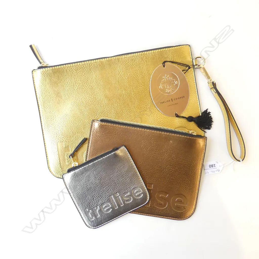 TRELISE COOPER FOOTLOOSE & FANCY THREE AS NEW Purse Set Image 1++