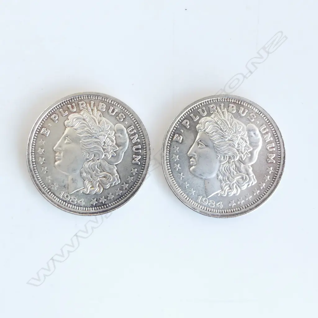 2 1 TROY OUNCE SILVER TRADE UNIT COINS 31.1gms EA. Image 1++