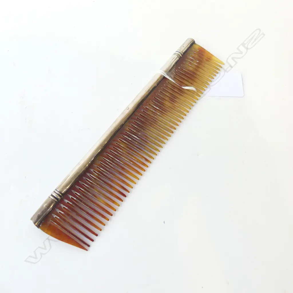 STERLING SILVER MOUNTED COMB BIRMINGHAM 1912 EXCELLENT CONDITION L.19CM Image 1++