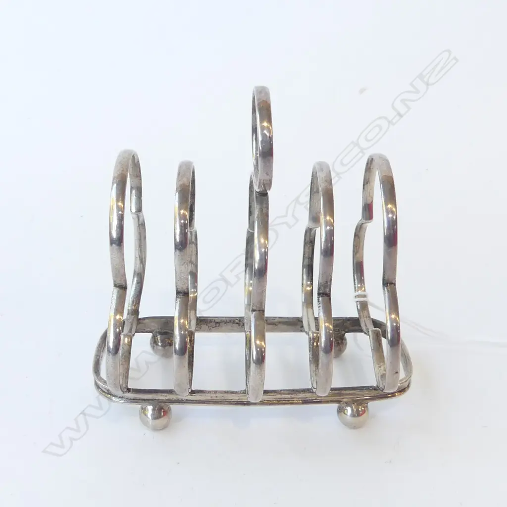 STERLING SILVER TOAST RACK SHEFFIELD 1903 L.9CM H10CM Image 1++