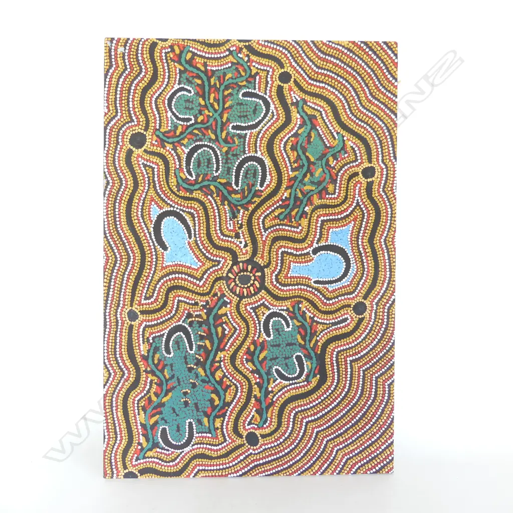SADDIE PADDOON, ABORIGINAL, 'BALGO HILLS', ACRYLIC ON CANVAS, 750 x 500mm (further details verso) Image 1++