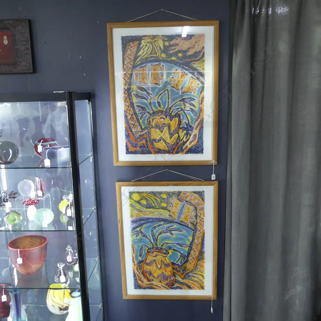 2 LG SIGNED ARTWORKS, ITEM OF EXCHANGE I & II, 34/80 & 7/80 SCREEN PRINT '96 750x560mm   Image 1++