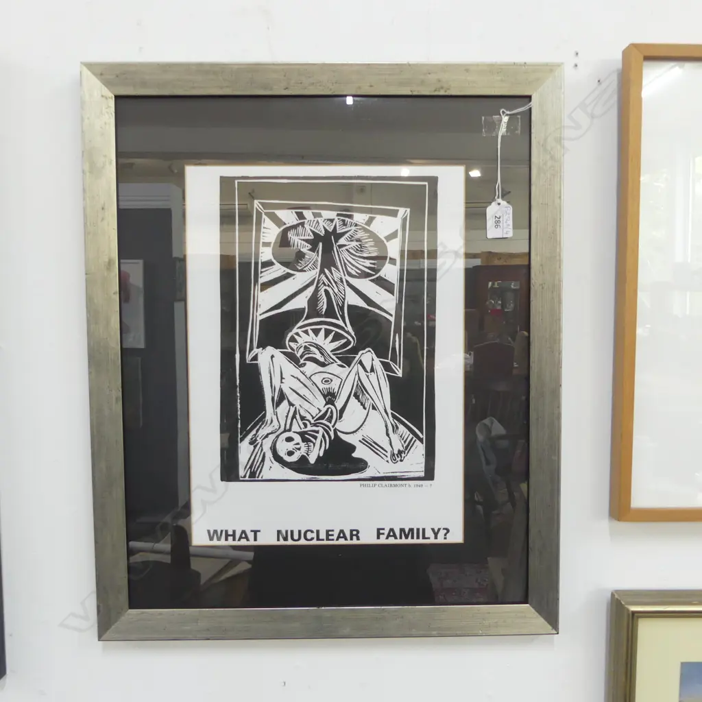 PHILLIP CLAIRMONT 'WHAT NUCLEAR FAMILY' POSTER 380x270mm Image 1++