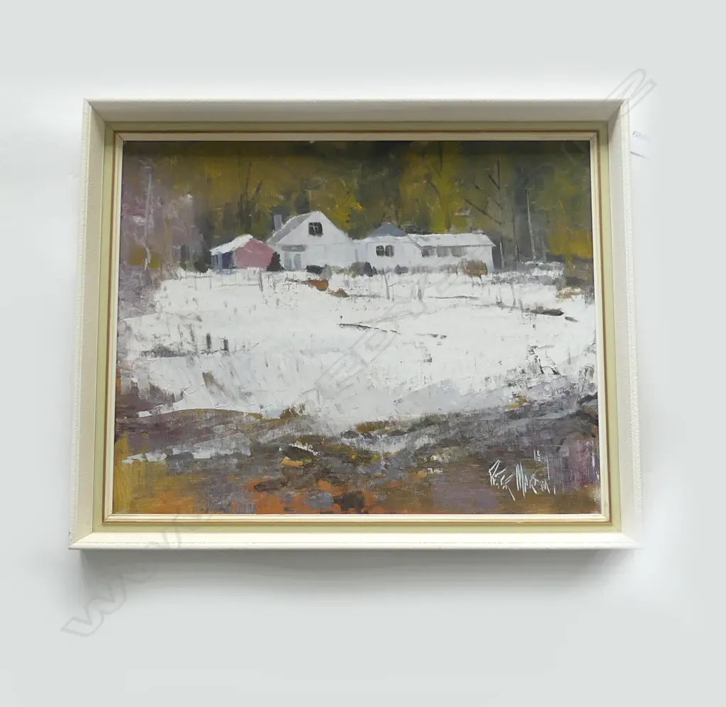 PETER MARDON 'MACKENZIE COUNTRY FARMYARD' OIL ON BOARD 390x495mm Image 1++