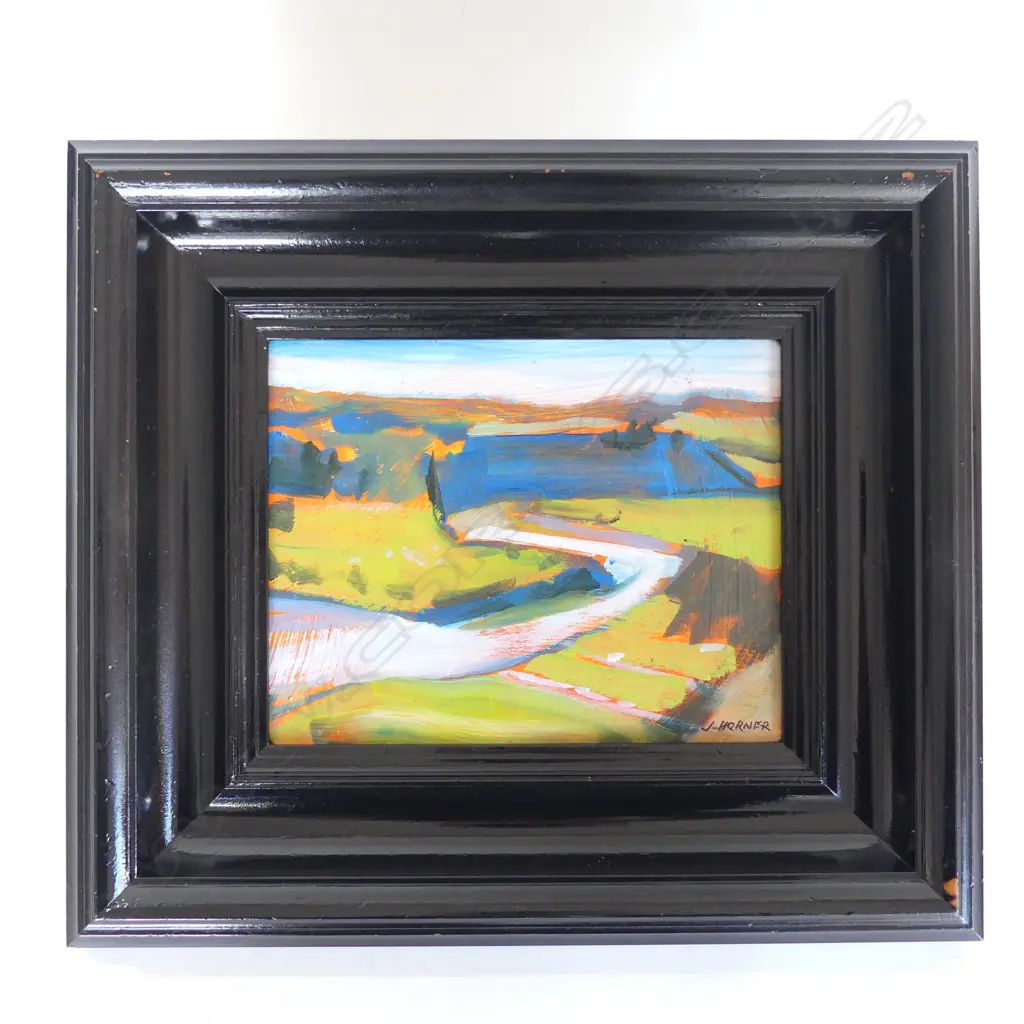 JOHN HORNER 'RANGITIKEI' ACRYLIC ON BOARD 180x240mm Image 1++