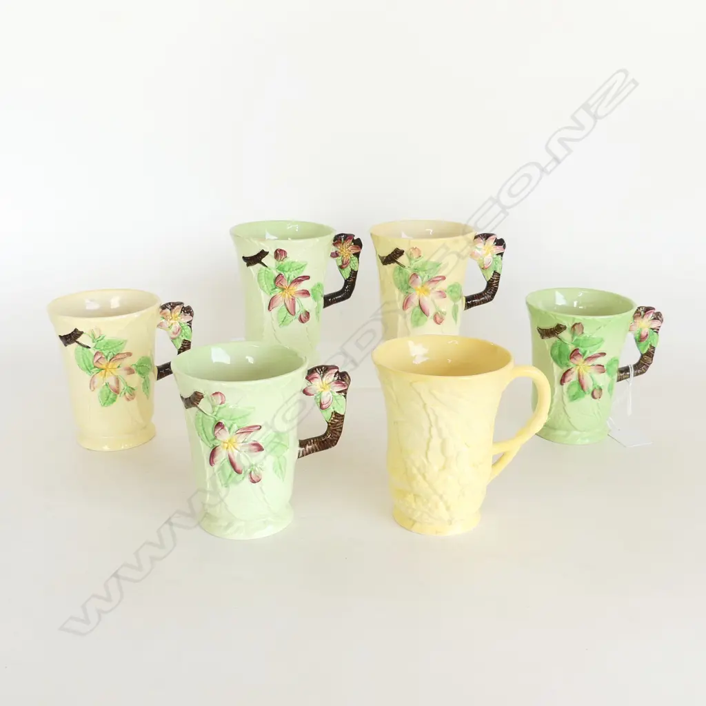 6 CARLTONWARE  LEAF PAT MUGS Image 1++