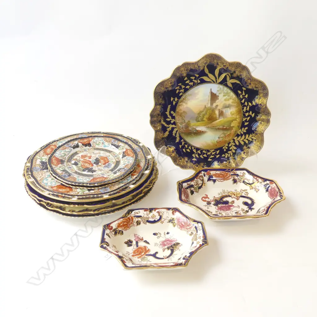 8 ASST. PLATES 230mm dia + 2 MASONS DISHES W.170mm Image 1++