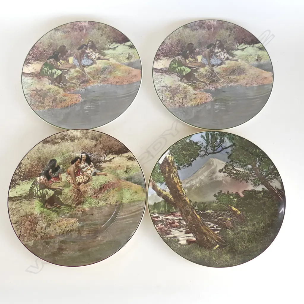 4 NEW ZEALAND THEMED ROYAL DOULTON PLATES, DIA. 270mm (all w wall hangers) Image 1++