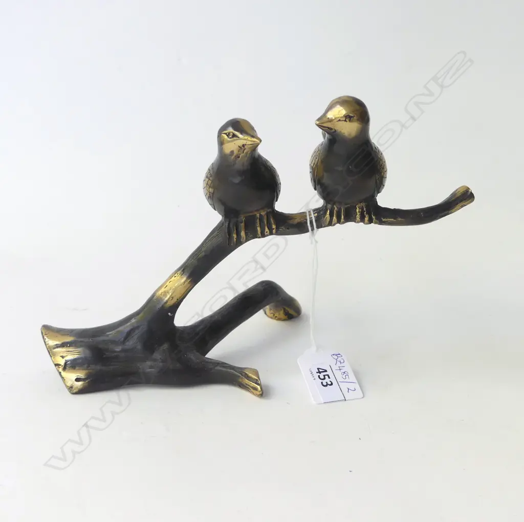 BRASS BIRDS ON BRANCH H.135mm Image 1++