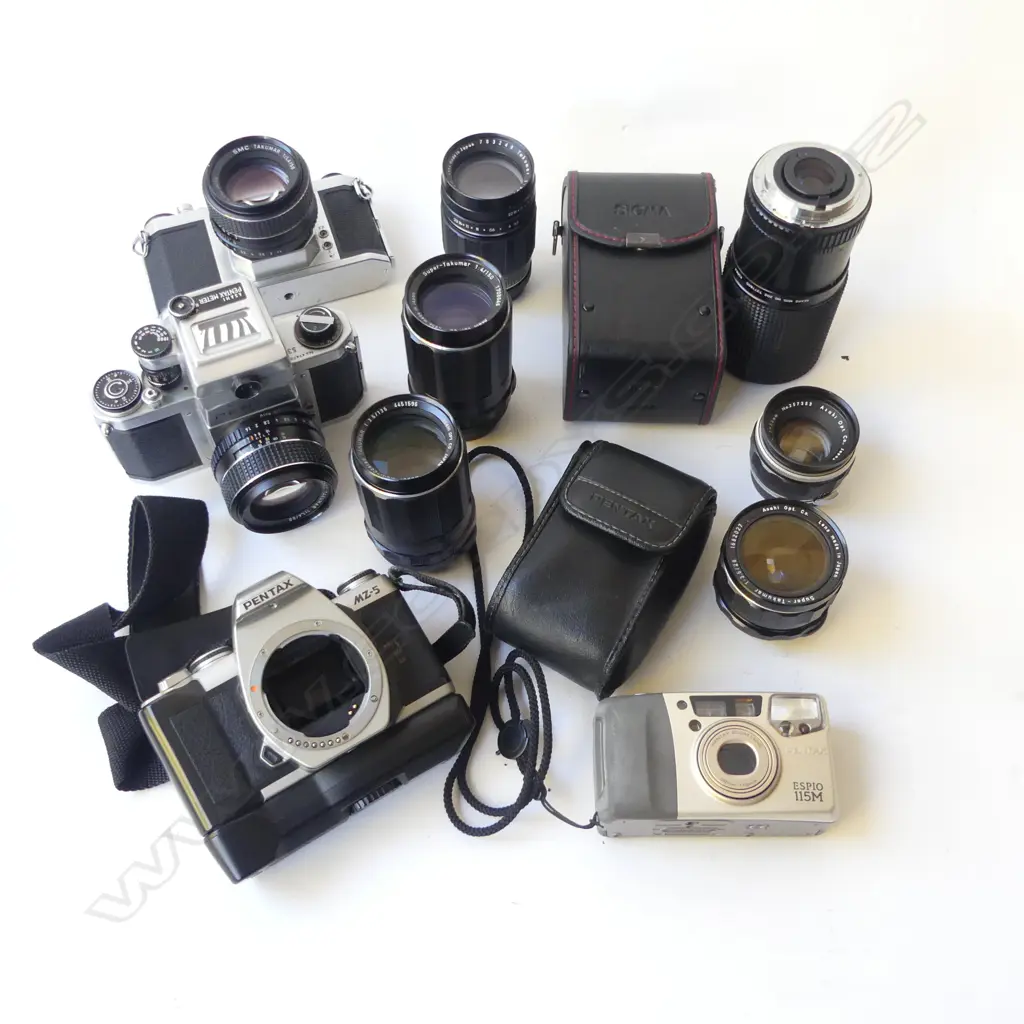 ASST. CAMERAS; TAKUMAR LENSES, PENTAX ETC Image 1++