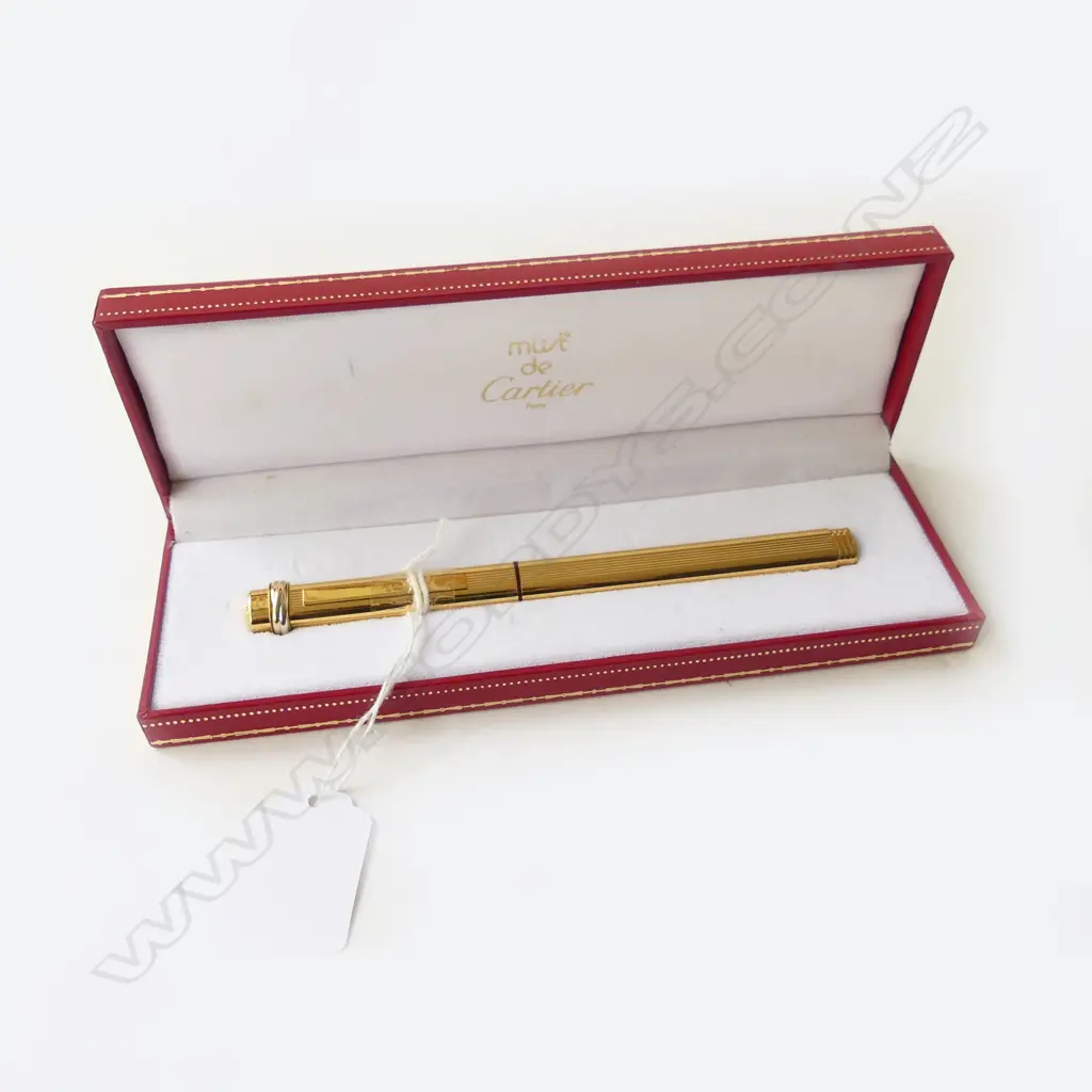 GP CARTIER PEN, CASED - MADE IN FRANCE, NO INK Image 1++
