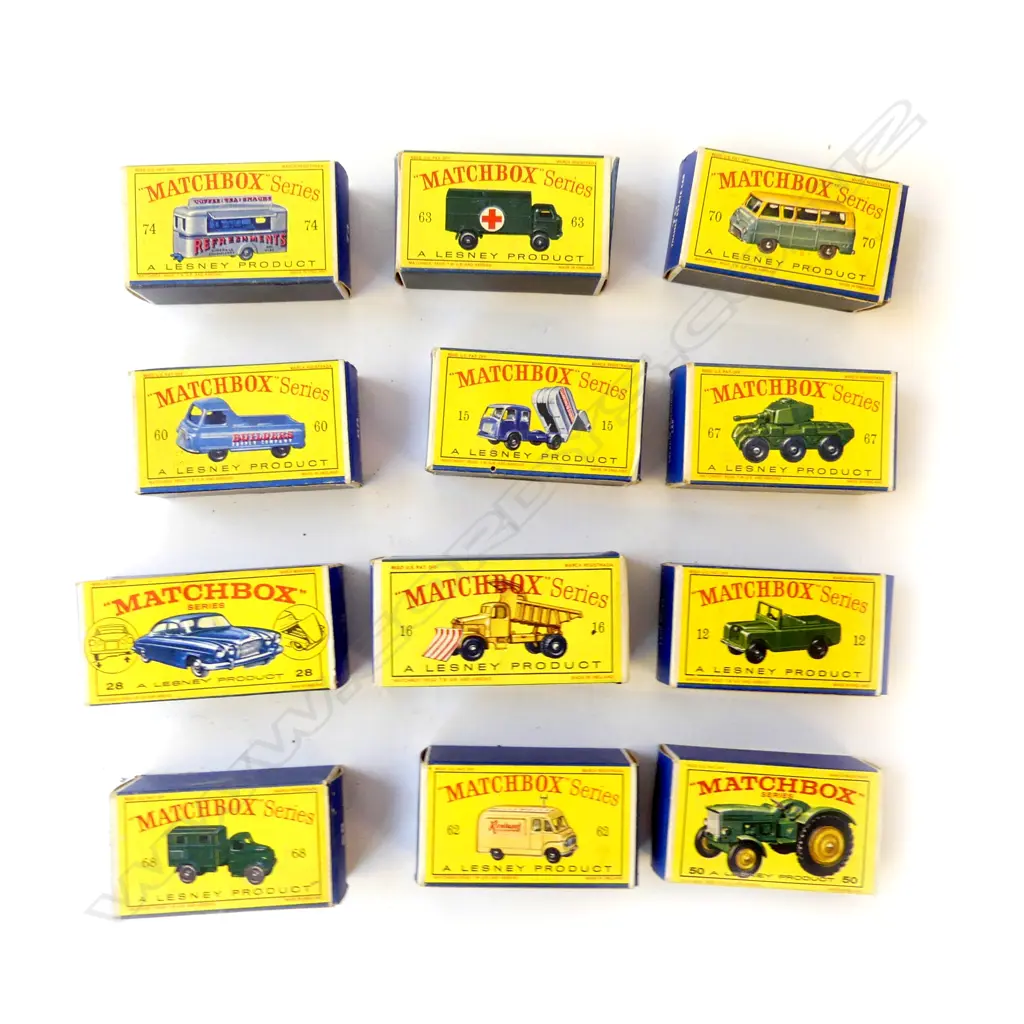 12 ASST. MATCHBOX LESNEY CARS Image 1++