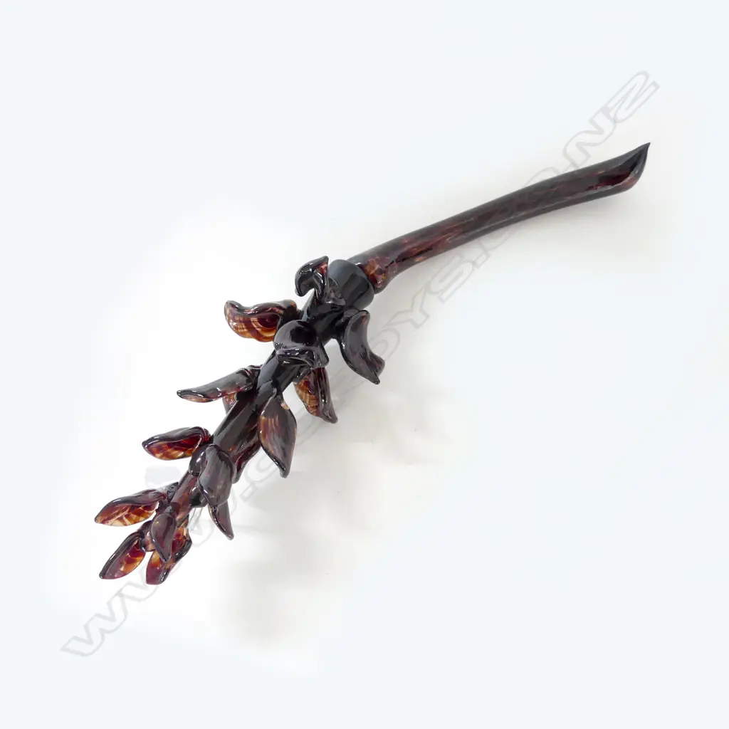 PAUL O'HALLORAN (1965-2011) PLANT STEM, CAST GLASS, L.400mm Image 1++