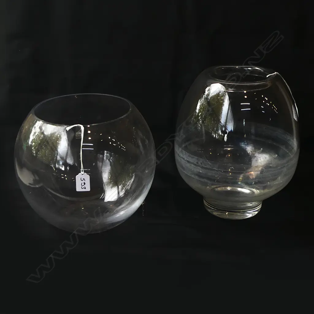 2 LG GLASS BOWLS H.310mm Image 1++