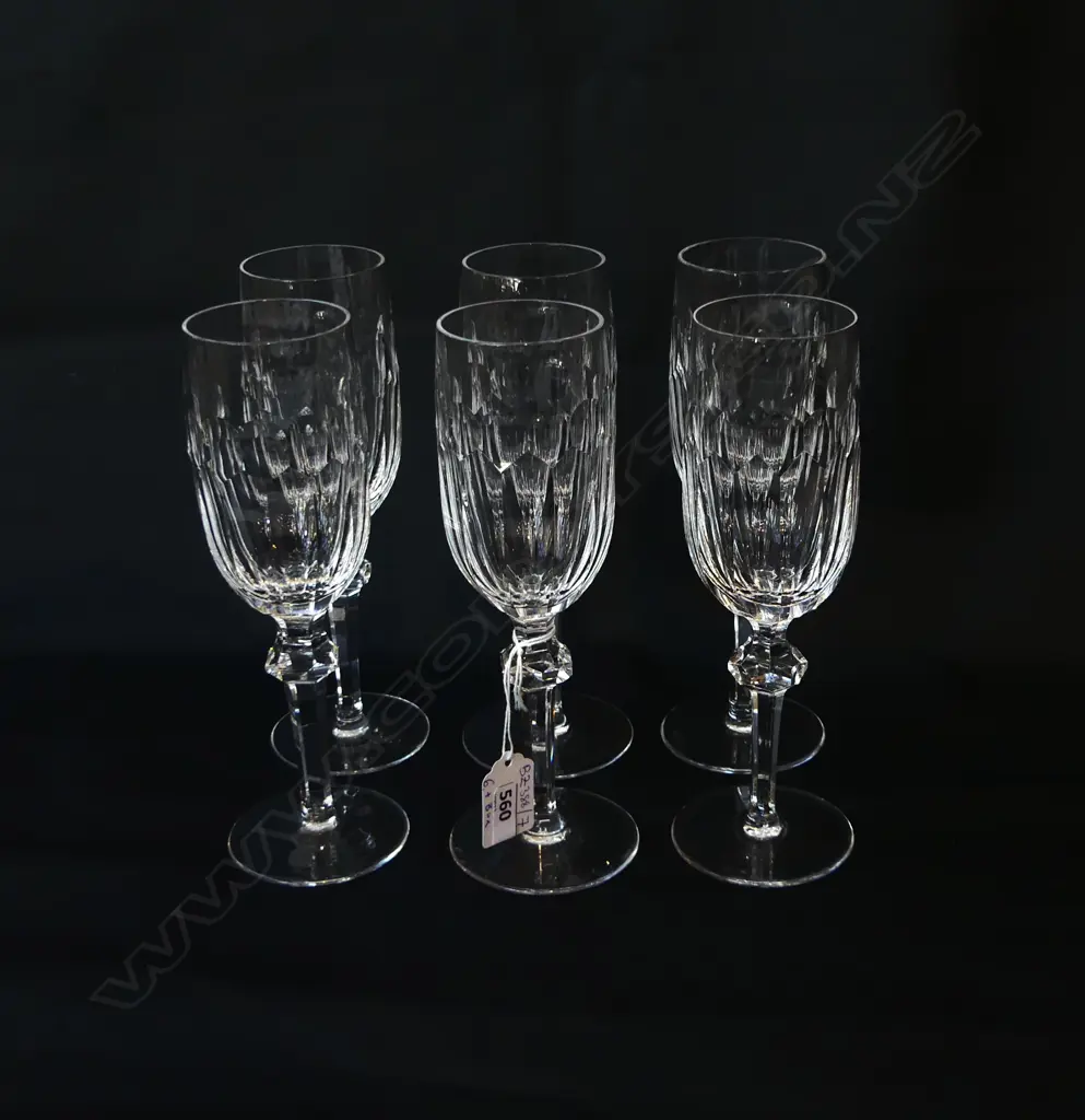 6 WATERFORD CURRAGHMORE WINE GLASSES H.205mm Image 1++