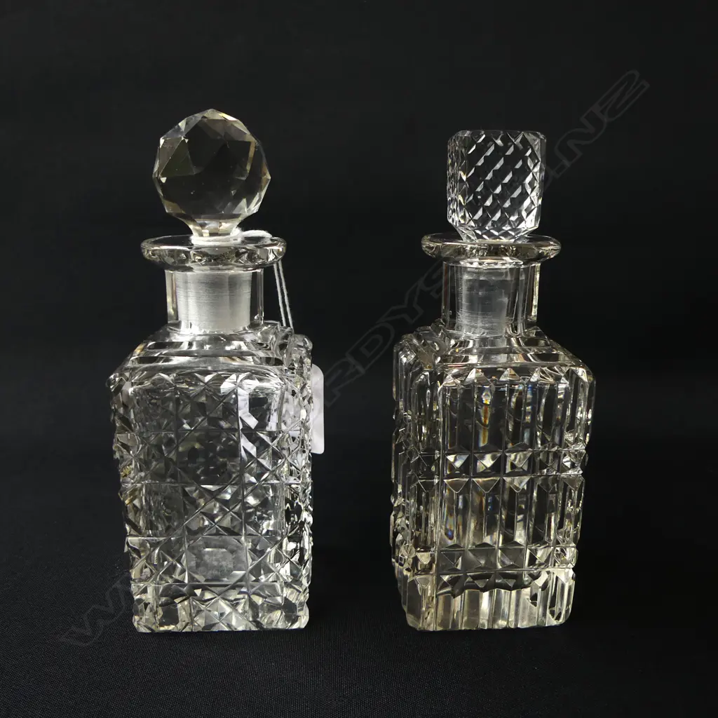 2 CRYSTAL PERFUME BOTTLES H.140mm Image 1++