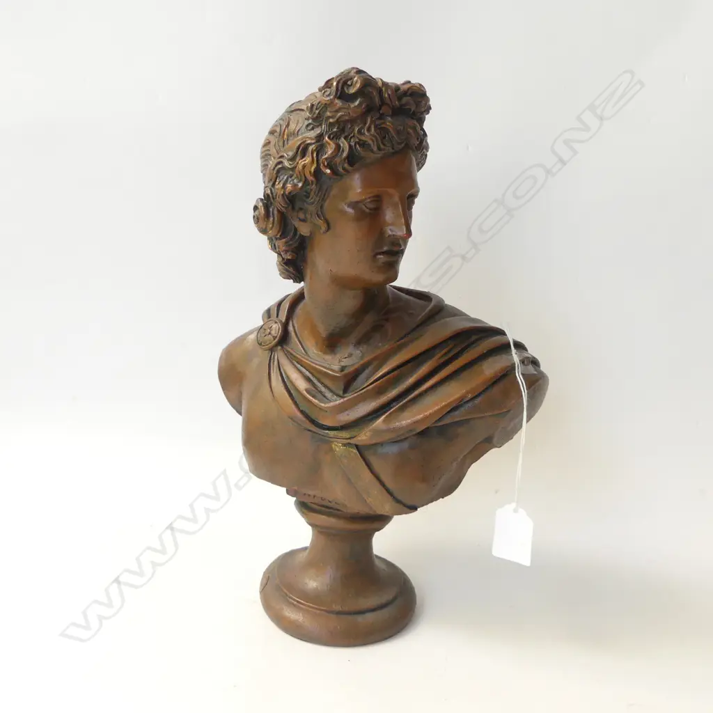 APOLLO PLASTER CAST BUST H330MM Image 1++