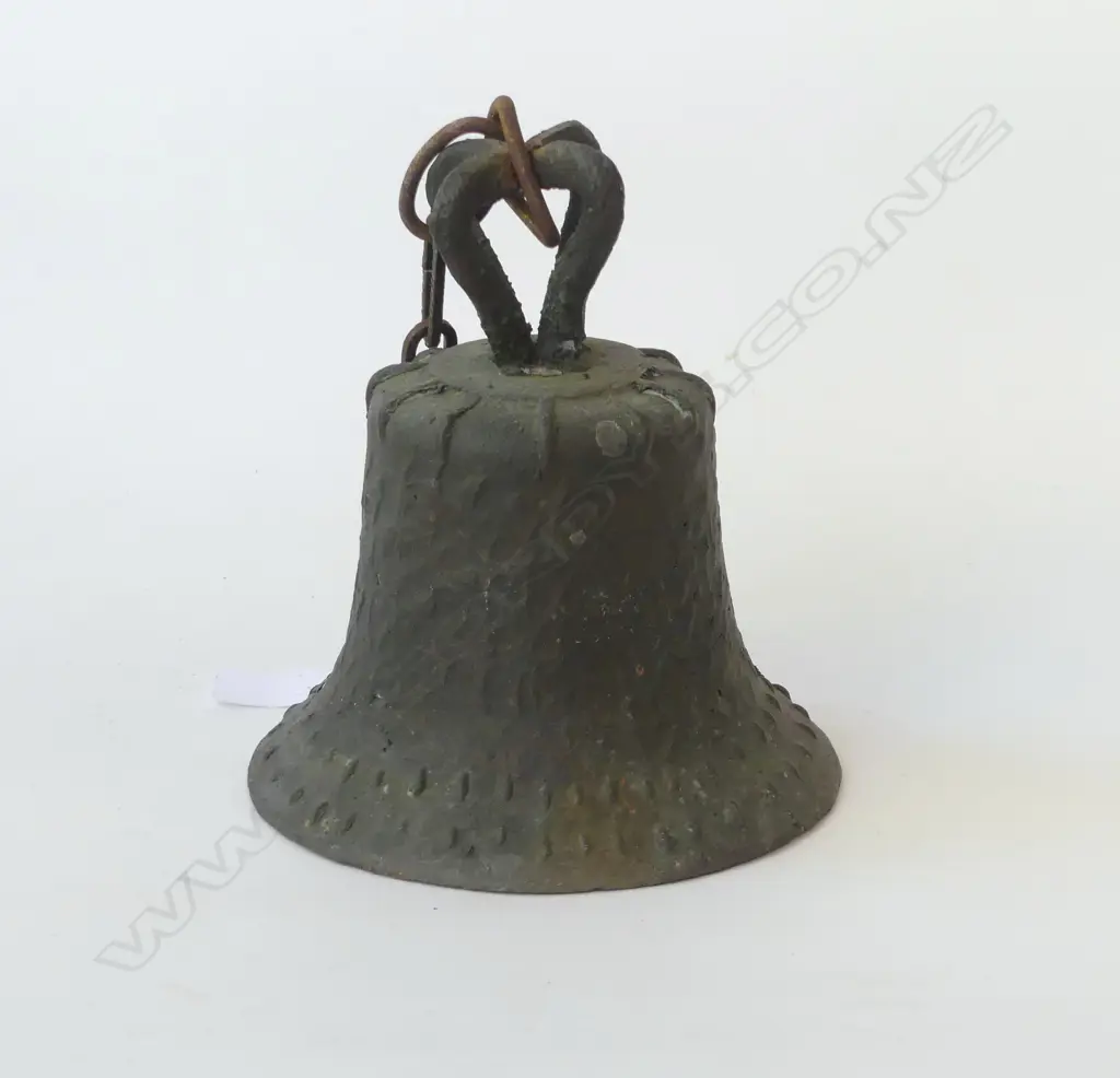 VINTAGE MEXICAN CAST IRON BELL H70MM Image 1++