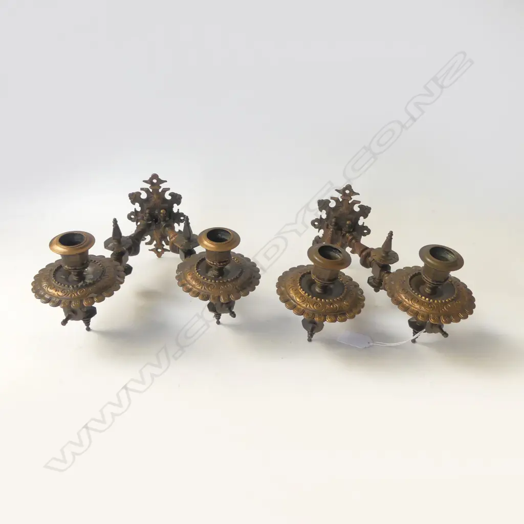PR OF WALL SCONCE CANDLE HOLDERS Image 1++
